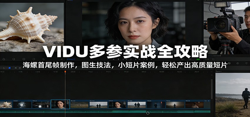 VIDU多参实战全攻略：海螺首尾帧制作，图生技法，小短片案例，轻松产出高质量短片-网创联盟云网创