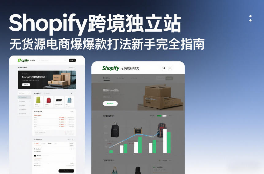 Shopify跨境独立站无货源电商爆款打法新手完全指南-网创联盟云网创
