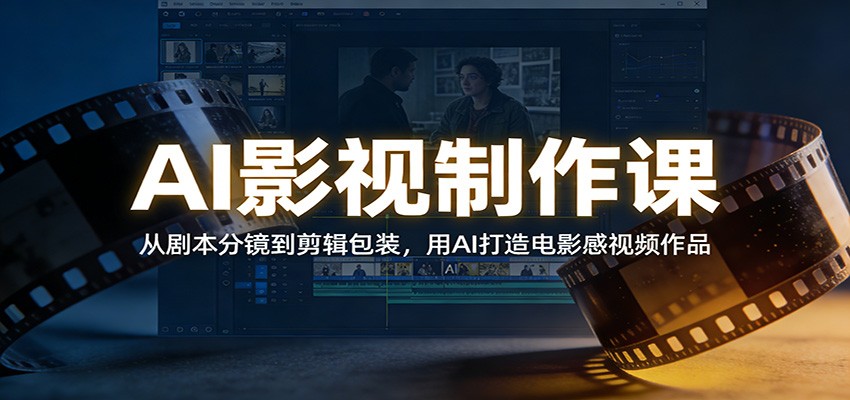 AI影视制作课：从剧本分镜到剪辑包装，用AI打造电影感视频作品-网创联盟云网创