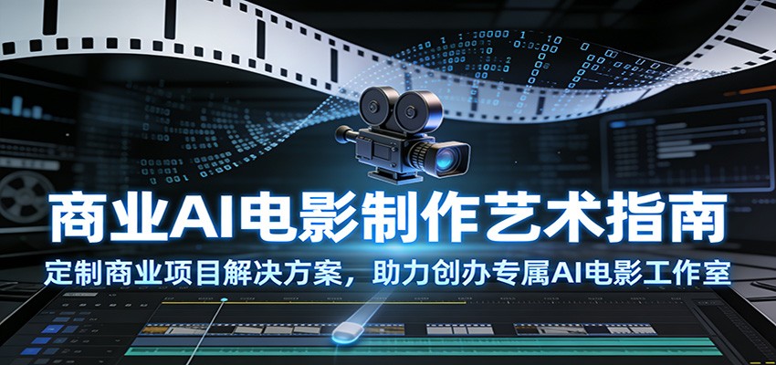 商业AI电影制作艺术指南：定制商业项目解决方案，助力创办专属AI电影工作室-网创联盟云网创